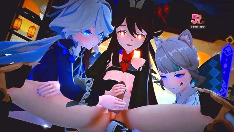  3DMMD原神全明星群交淫乱派对：高潮迭起虚拟激战！ 